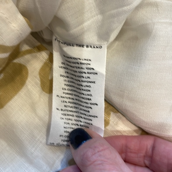 FAITHFULL THE BRAND FRANCESCA LINEN MIDI DRESS - Picture 11 of 12